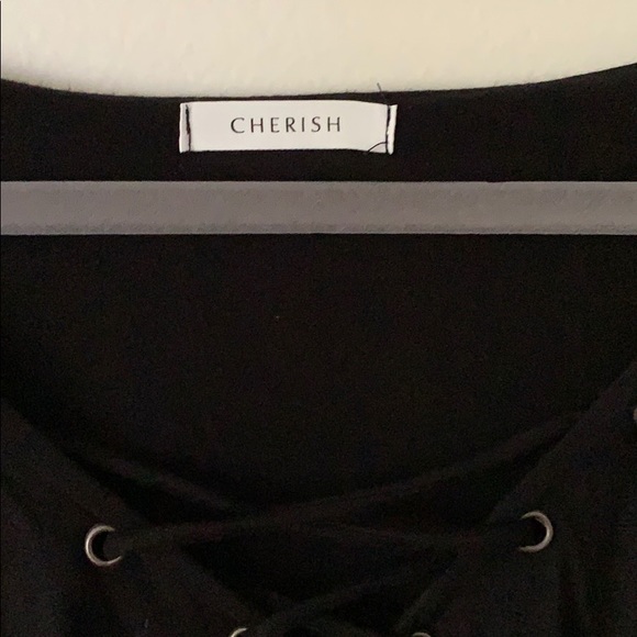 Cherish Long Sleeve Knit Top, Cold Shoulder - Picture 6 of 6